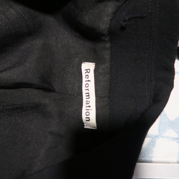 Reformation Button Down Blazer Dress Black Classic - Picture 9 of 11